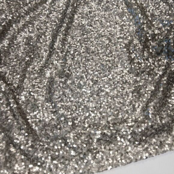 Vintage Y2K Sequin Going Out Top Size XS Xhilaration Dolman Sleeve Bronze Metal - Picture 4 of 7